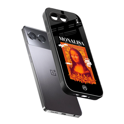 sassy mona lisa back phone cover | glass case for oneplus nord 4