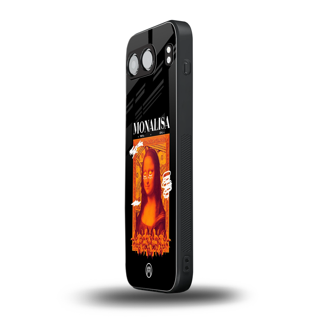 sassy mona lisa back phone cover | glass case for oneplus nord 4