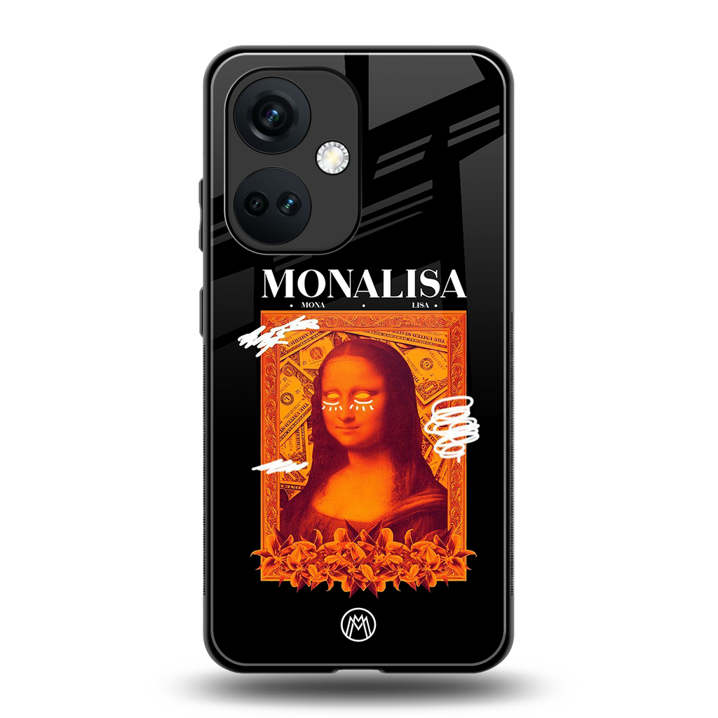 sassy mona lisa back phone cover | glass case for oneplus nord ce 3