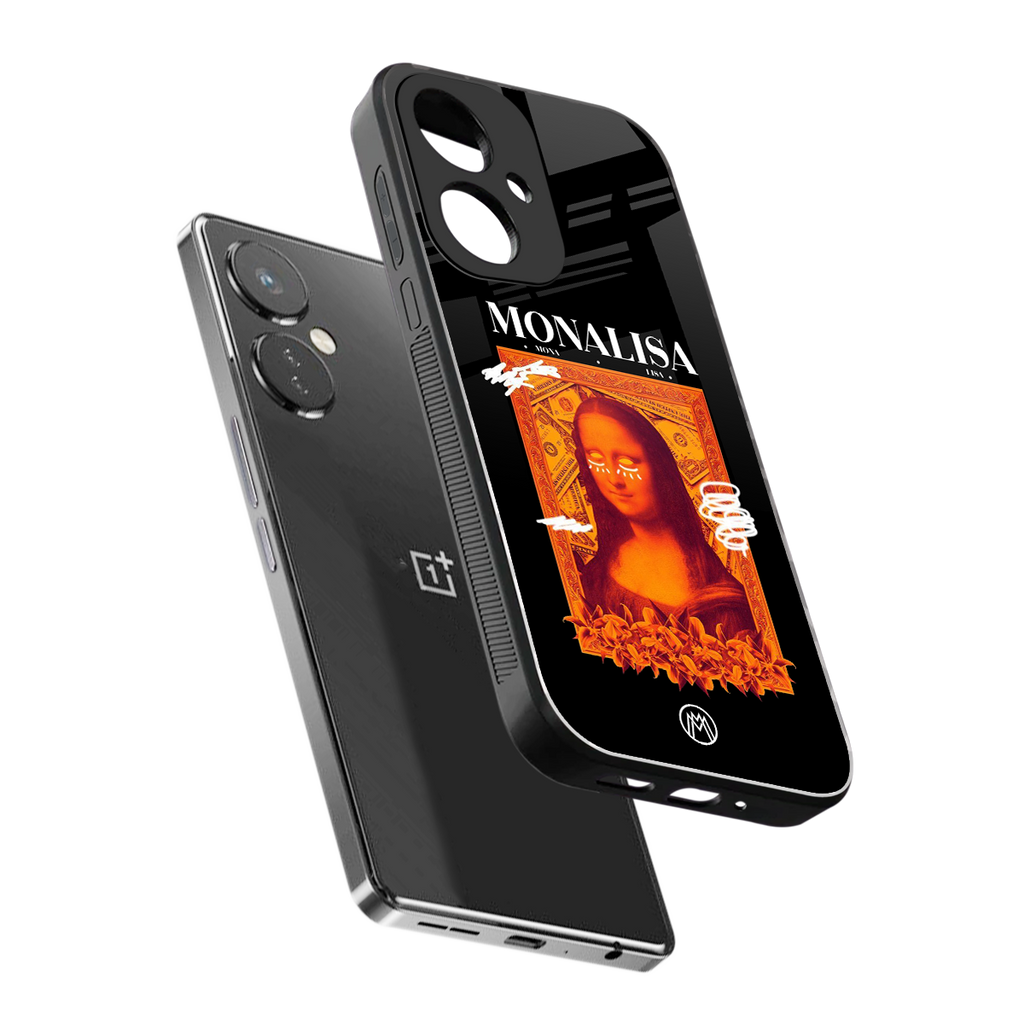 sassy mona lisa back phone cover | glass case for oneplus nord ce 3
