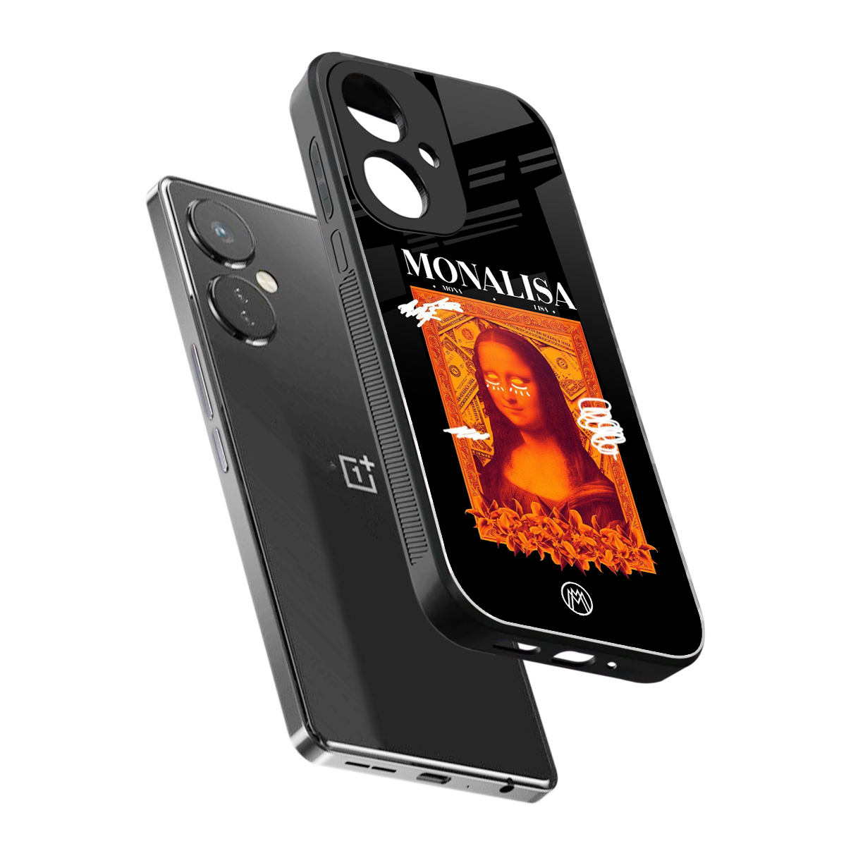 sassy mona lisa back phone cover | glass case for oneplus nord ce 3