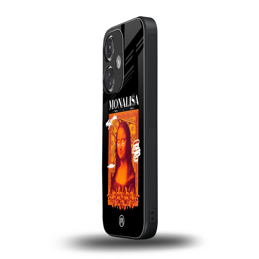 sassy mona lisa back phone cover | glass case for oneplus nord ce 3