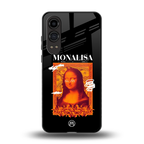 sassy mona lisa back phone cover | glass case for oneplus nord ce 4 lite