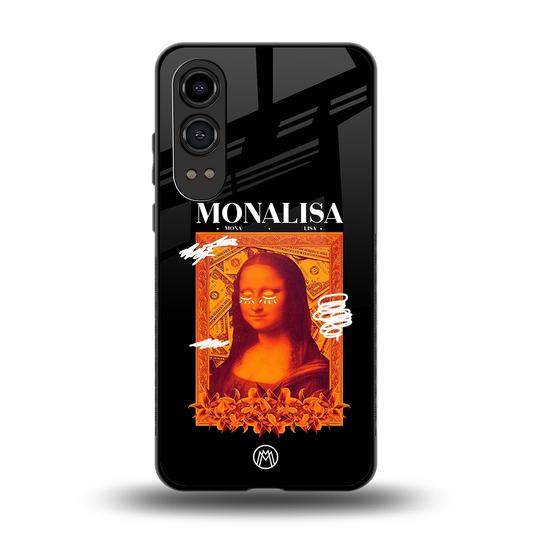 sassy mona lisa back phone cover | glass case for oneplus nord ce 4 lite