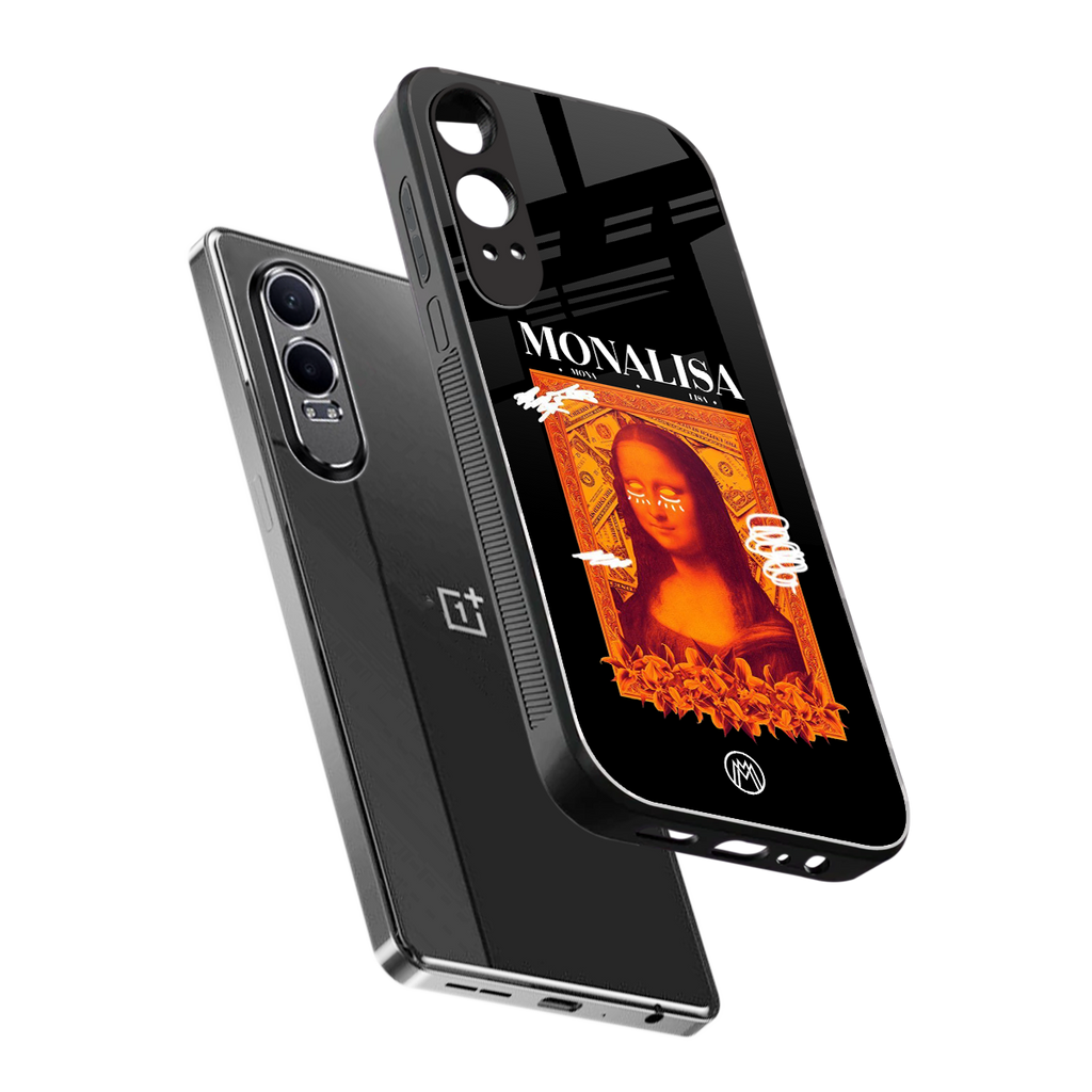 sassy mona lisa back phone cover | glass case for oneplus nord ce 4 lite