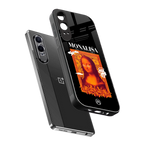 sassy mona lisa back phone cover | glass case for oneplus nord ce 4 lite