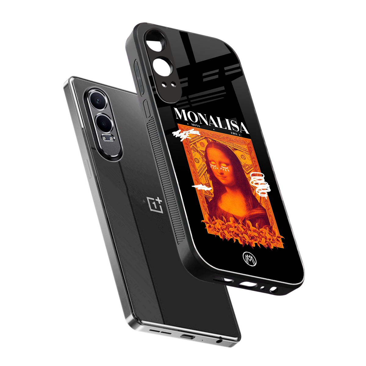 sassy mona lisa back phone cover | glass case for oneplus nord ce 4 lite