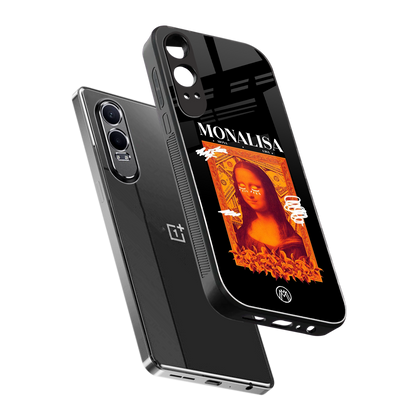 sassy mona lisa back phone cover | glass case for oneplus nord ce 4 lite