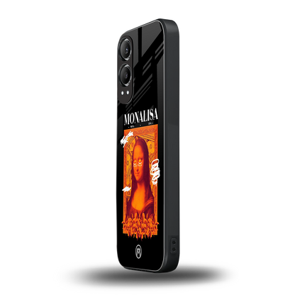 sassy mona lisa back phone cover | glass case for oneplus nord ce 4 lite