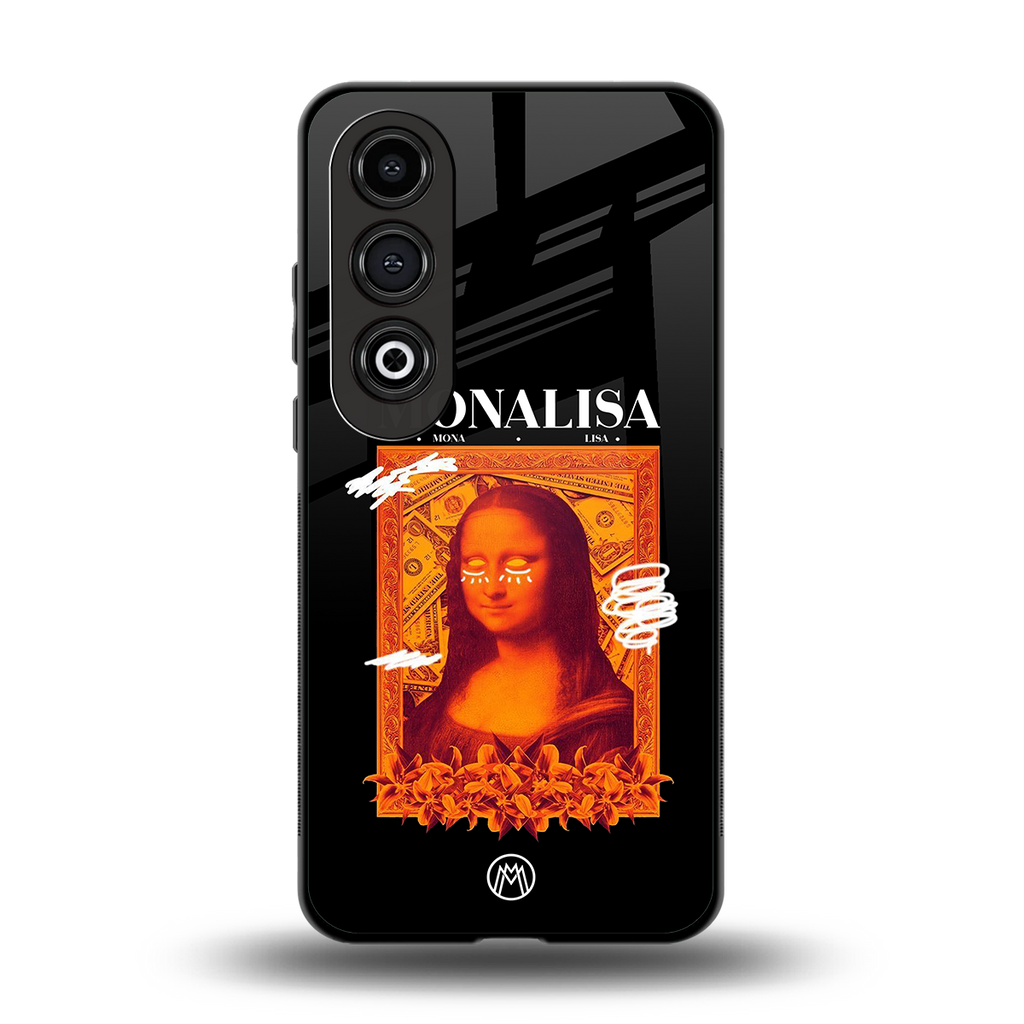 sassy mona lisa back phone cover | glass case for oneplus nord ce 4