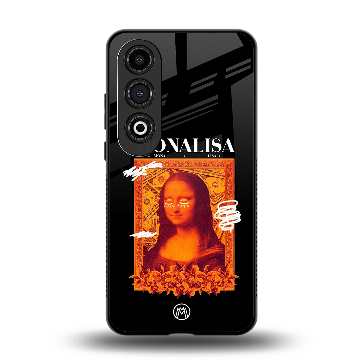 sassy mona lisa back phone cover | glass case for oneplus nord ce 4
