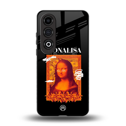 sassy mona lisa back phone cover | glass case for oneplus nord ce 4