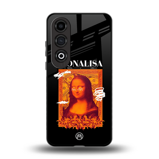 sassy mona lisa back phone cover | glass case for oneplus nord ce 4