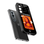 sassy mona lisa back phone cover | glass case for oneplus nord ce 4