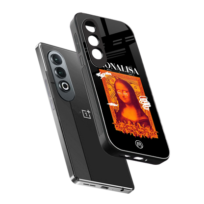 sassy mona lisa back phone cover | glass case for oneplus nord ce 4