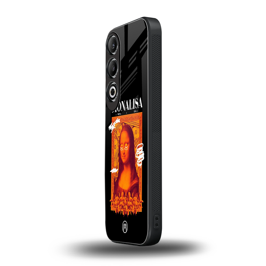 sassy mona lisa back phone cover | glass case for oneplus nord ce 4