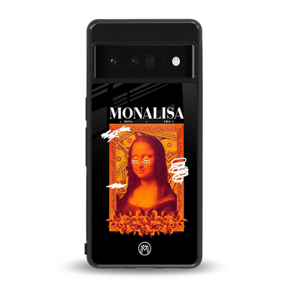 sassy mona lisa back phone cover | glass case for google pixel 6 pro