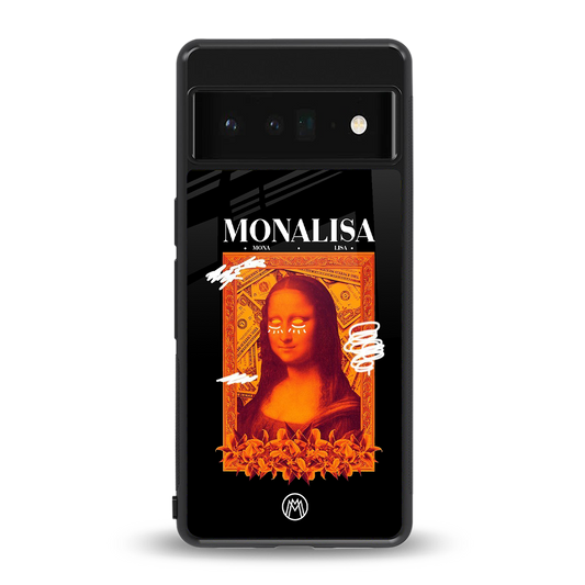 sassy mona lisa back phone cover | glass case for google pixel 6 pro