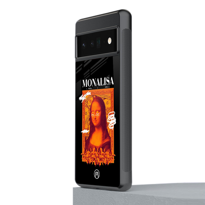 sassy mona lisa back phone cover | glass case for google pixel 6 pro