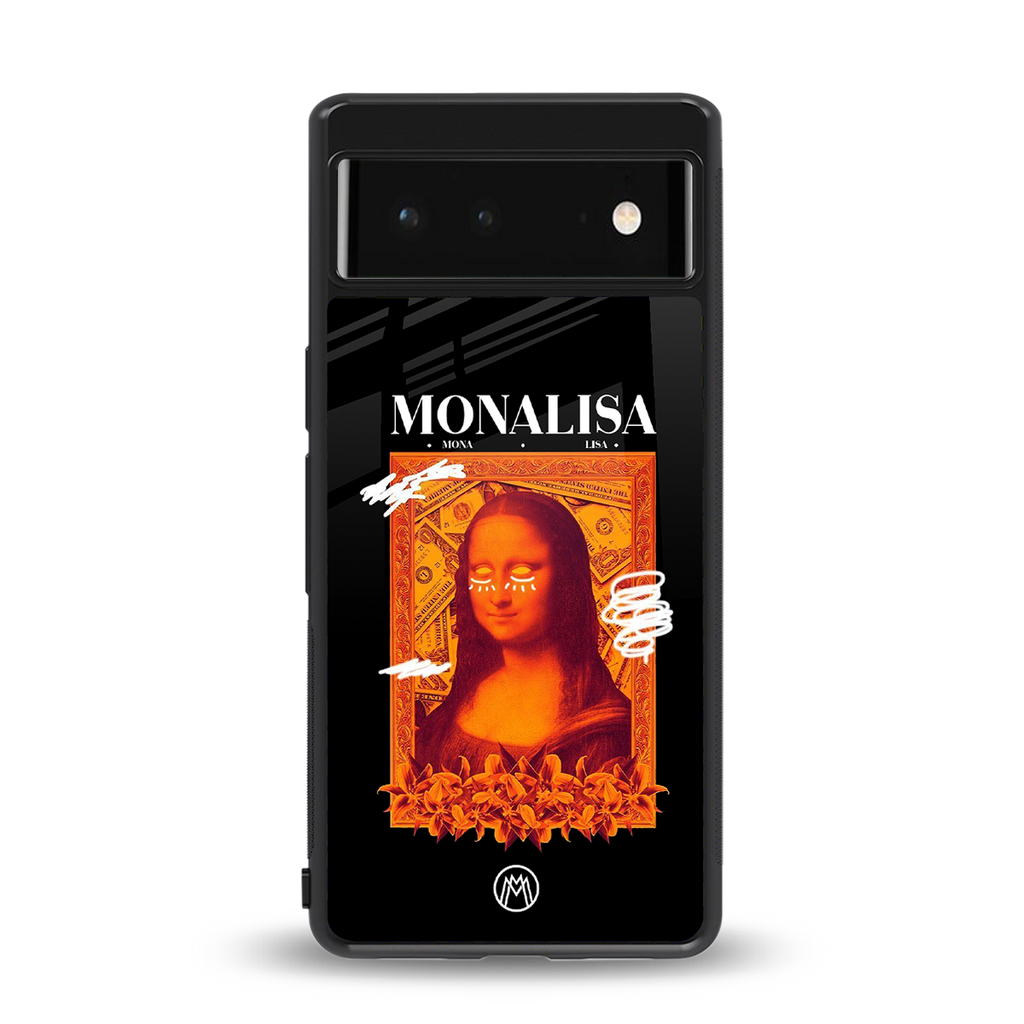 sassy mona lisa back phone cover | glass case for google pixel 6