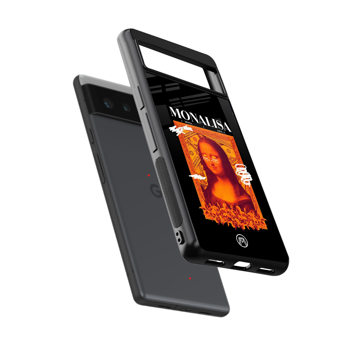 sassy mona lisa back phone cover | glass case for google pixel 6