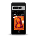 sassy mona lisa back phone cover | glass case for google pixel 7 pro