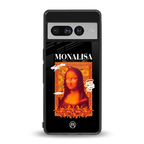 sassy mona lisa back phone cover | glass case for google pixel 7 pro