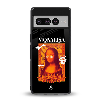 sassy mona lisa back phone cover | glass case for google pixel 7 pro
