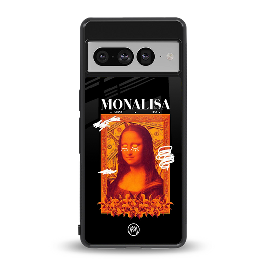 sassy mona lisa back phone cover | glass case for google pixel 7 pro