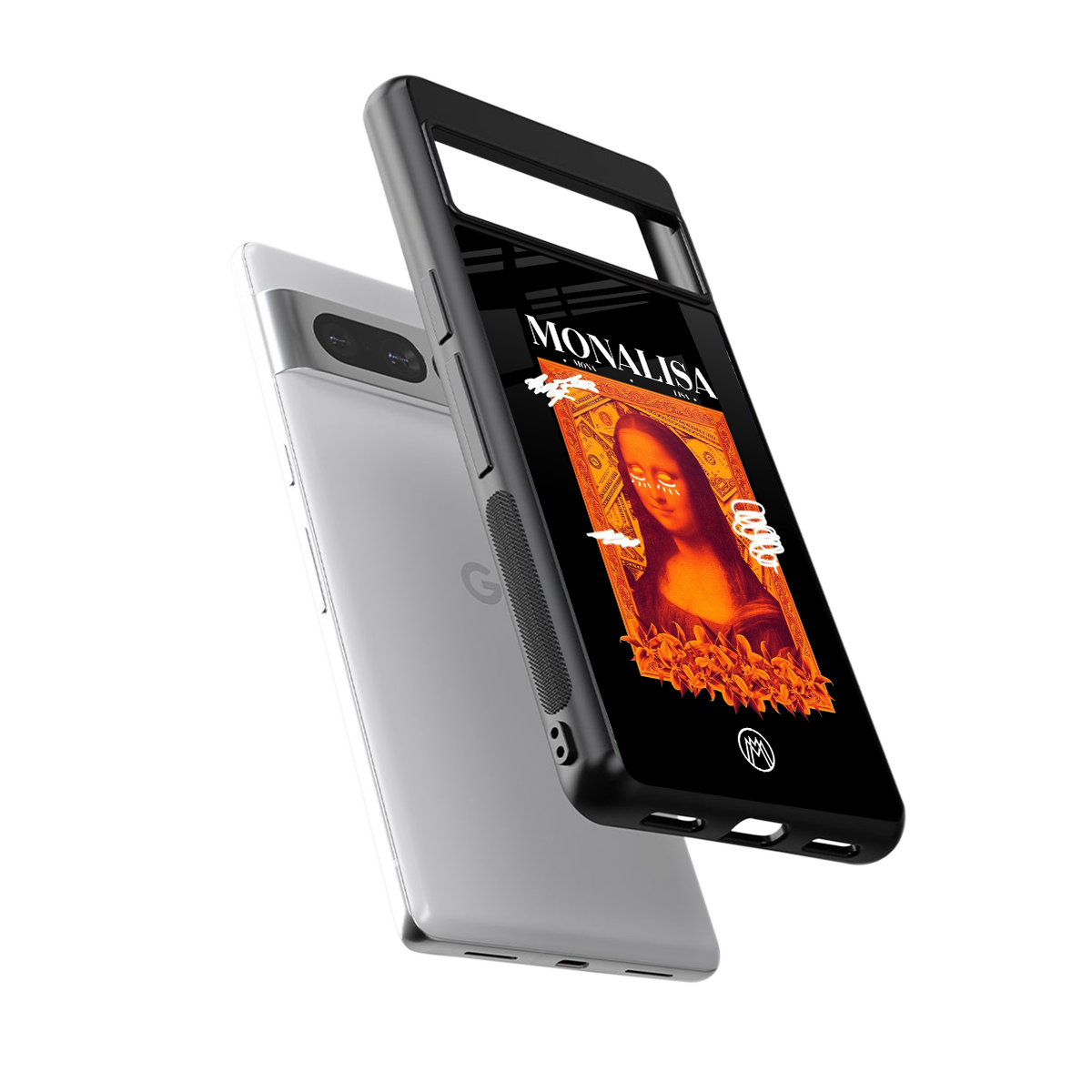 sassy mona lisa back phone cover | glass case for google pixel 7 pro