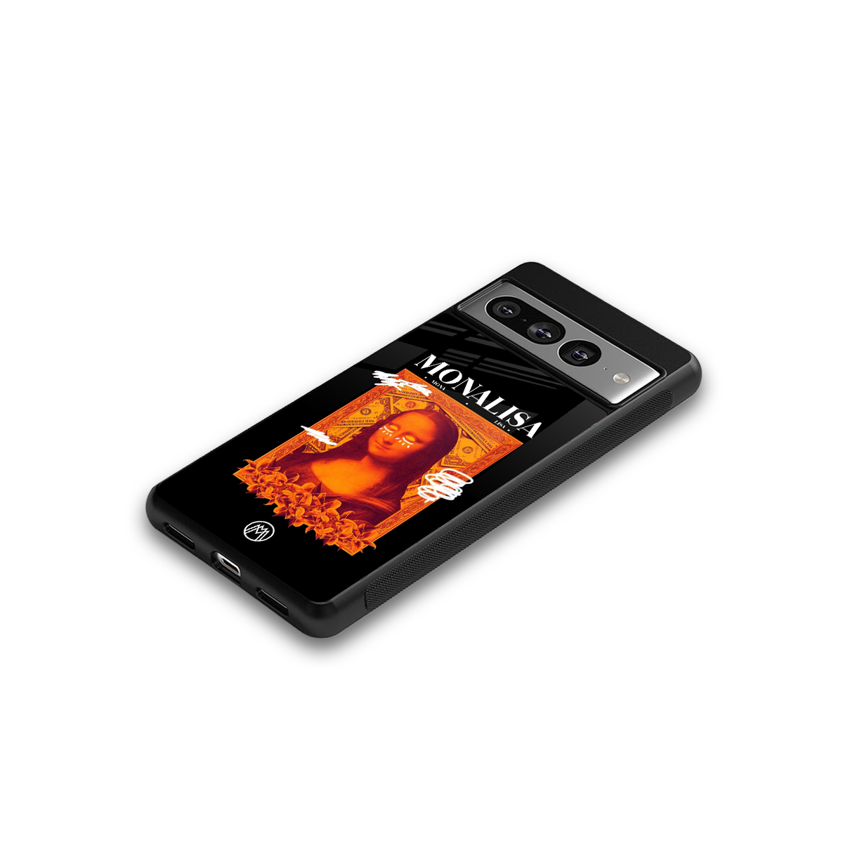 sassy mona lisa back phone cover | glass case for google pixel 7 pro