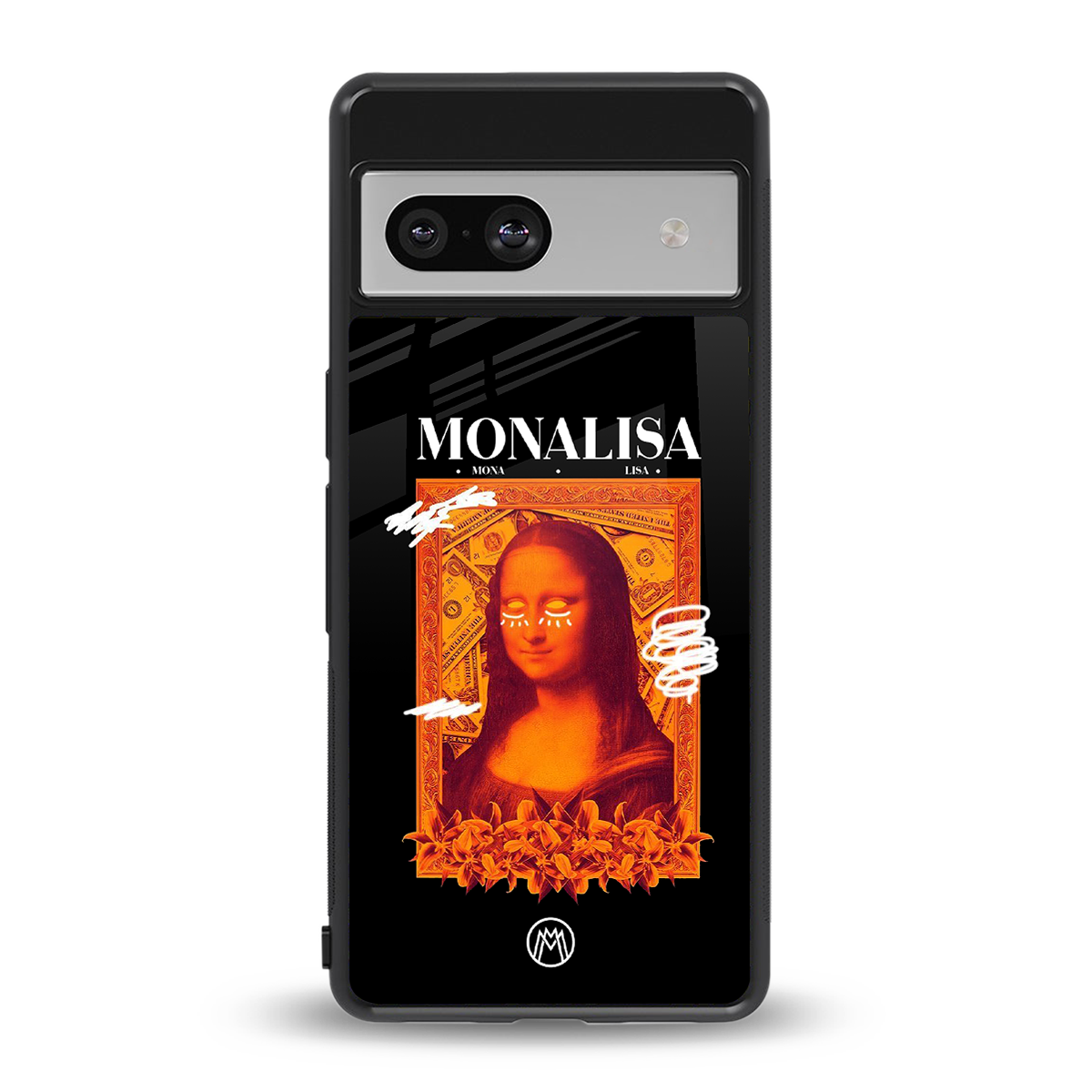 sassy mona lisa back phone cover | glass case for Google Pixel 7A