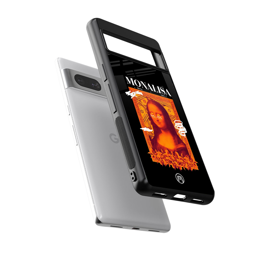 sassy mona lisa back phone cover | glass case for Google Pixel 7