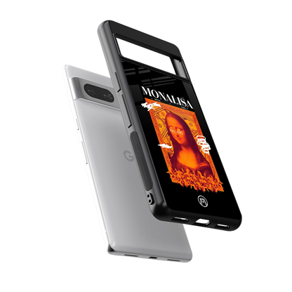sassy mona lisa back phone cover | glass case for Google Pixel 7A