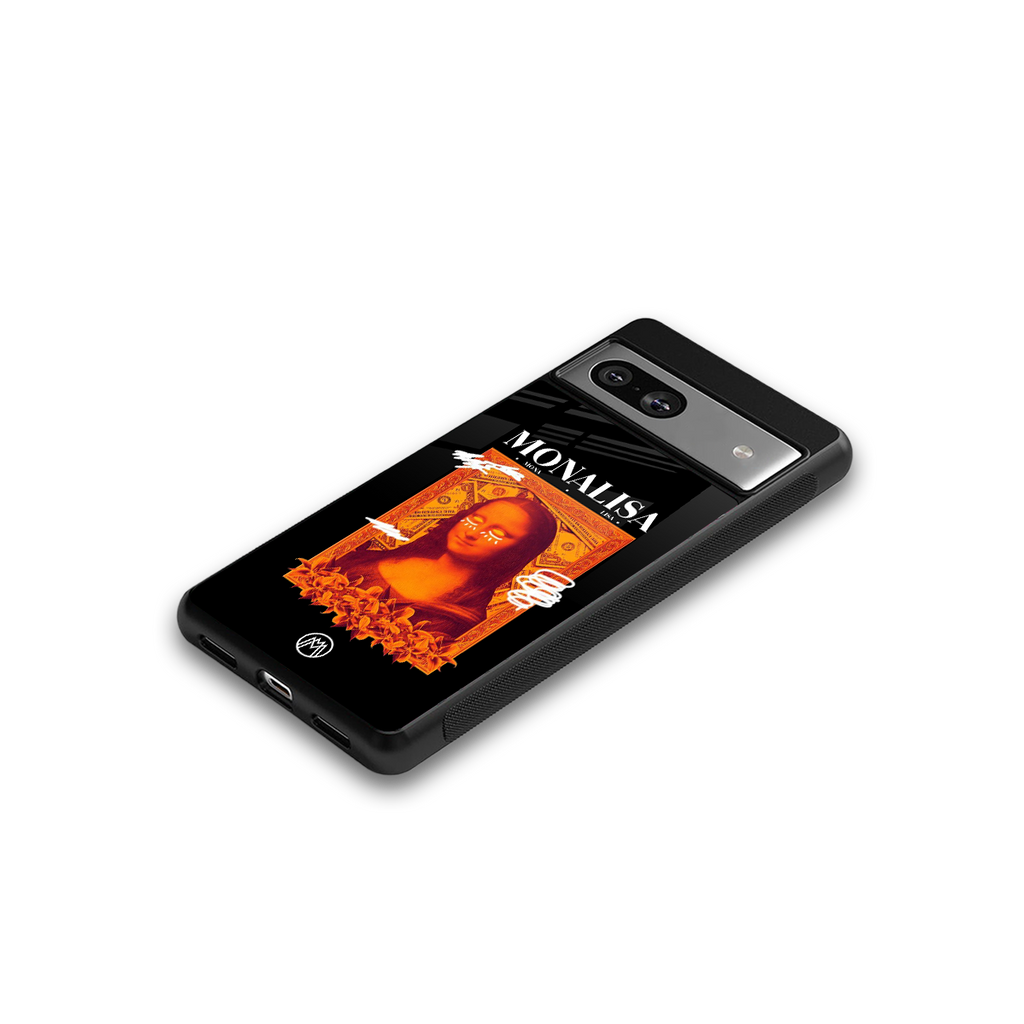 sassy mona lisa back phone cover | glass case for Google Pixel 7