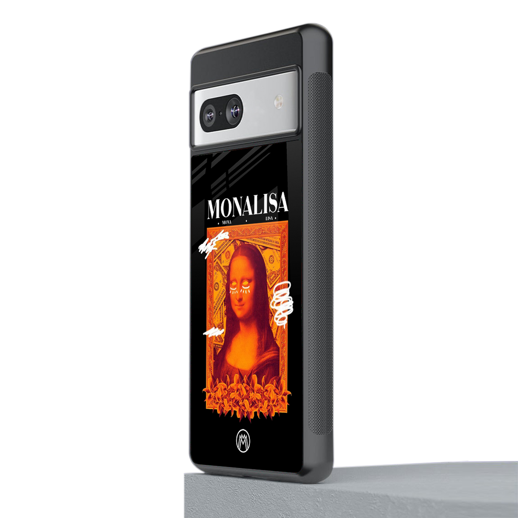 sassy mona lisa back phone cover | glass case for Google Pixel 7