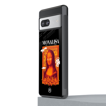 sassy mona lisa back phone cover | glass case for Google Pixel 7