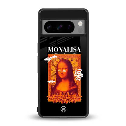 sassy mona lisa back phone cover | glass case for google pixel 8 pro