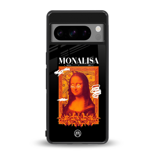 sassy mona lisa back phone cover | glass case for google pixel 8 pro