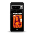 sassy mona lisa back phone cover | glass case for google pixel 8 pro