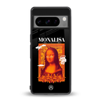 sassy mona lisa back phone cover | glass case for google pixel 8 pro