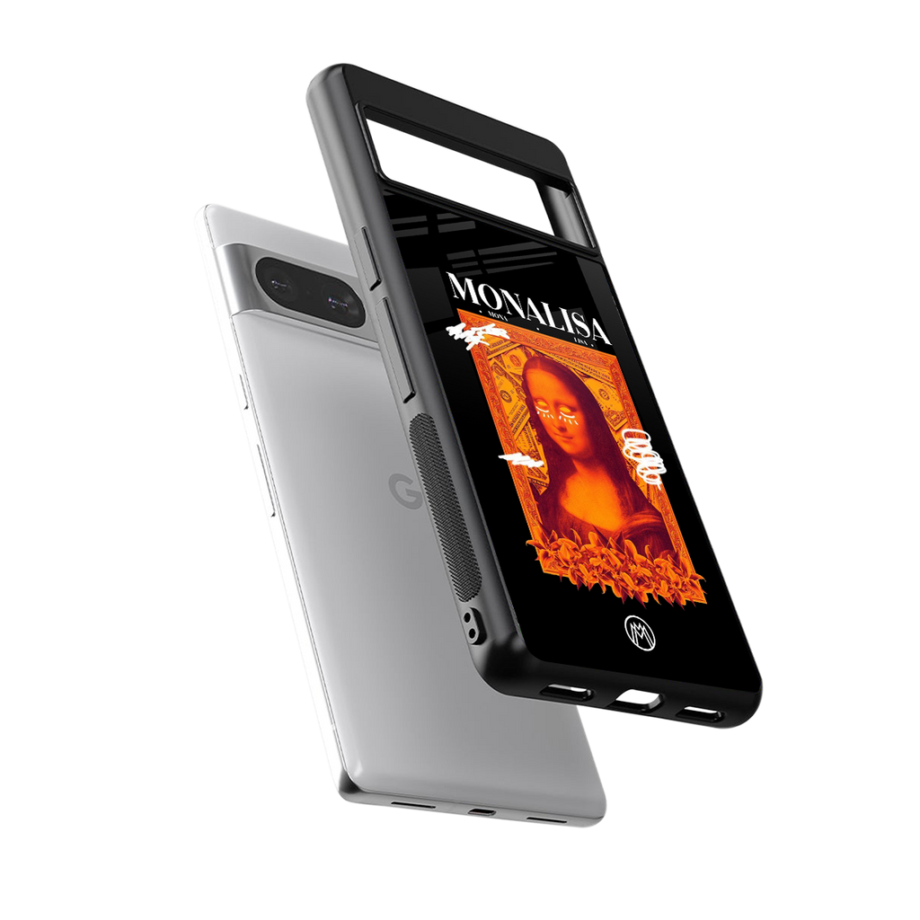 sassy mona lisa back phone cover | glass case for Google Pixel 8
