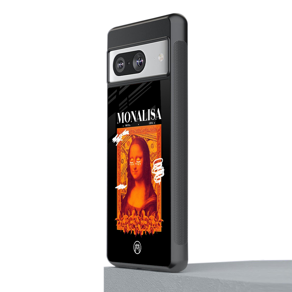 sassy mona lisa back phone cover | glass case for Google Pixel 8