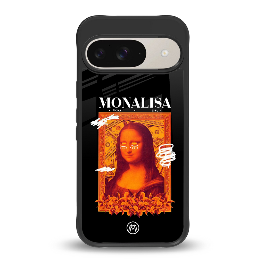 sassy mona lisa back phone cover | glass case for google pixel 9