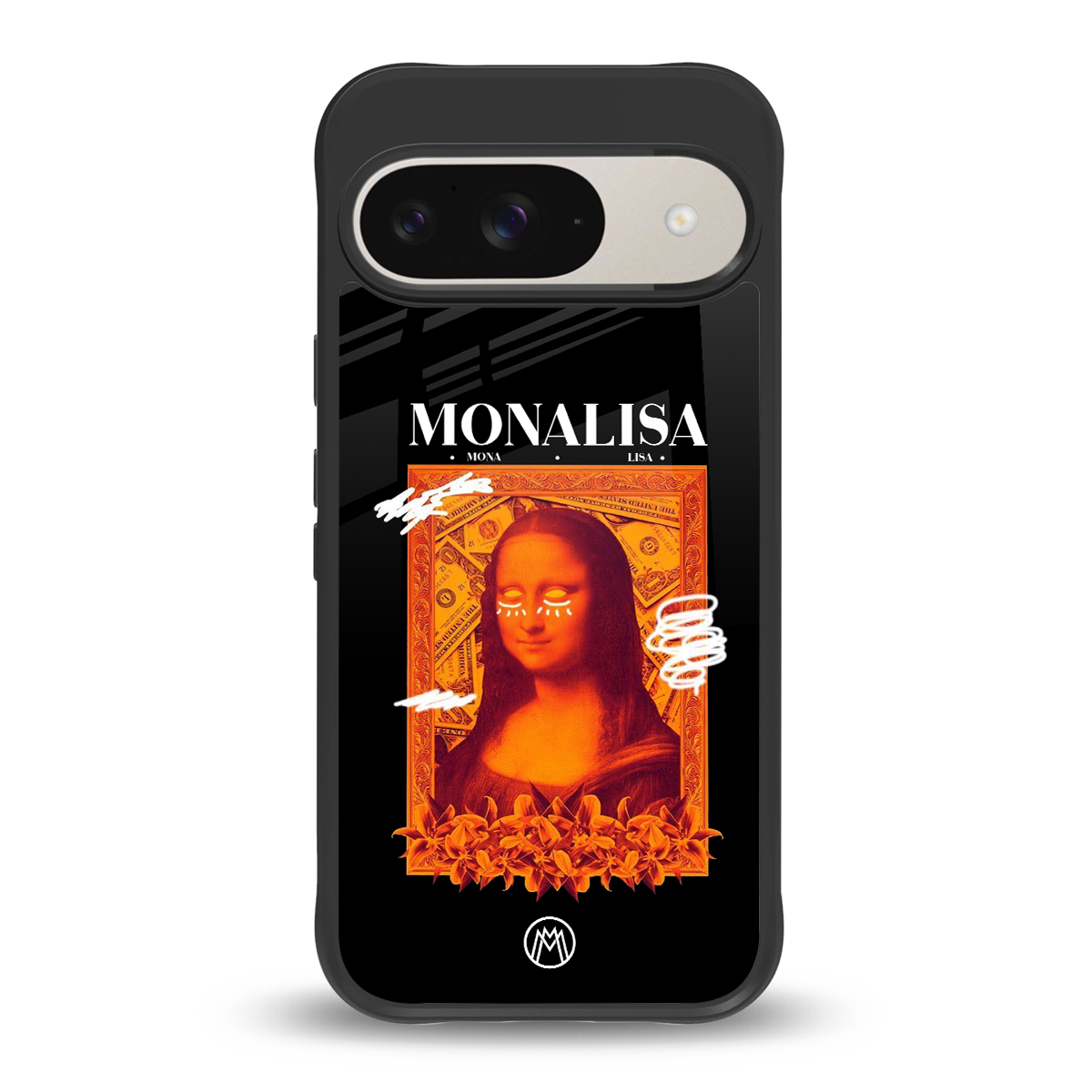 sassy mona lisa back phone cover | glass case for google pixel 9
