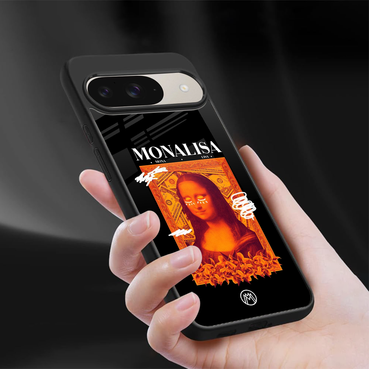 sassy mona lisa back phone cover | glass case for google pixel 9