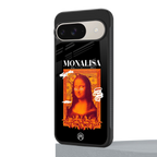 sassy mona lisa back phone cover | glass case for google pixel 9