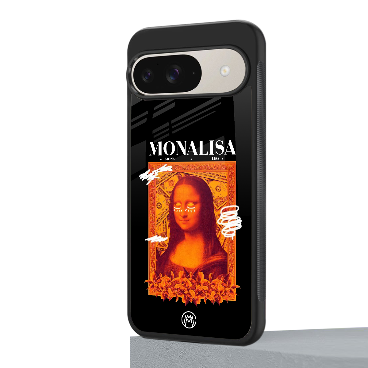 sassy mona lisa back phone cover | glass case for google pixel 9