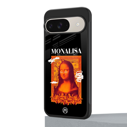 sassy mona lisa back phone cover | glass case for google pixel 9