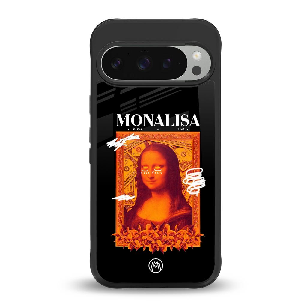 sassy mona lisa back phone cover | glass case for google pixel 9 pro